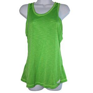 Adidas Size L Green Athletic Sleeveless Tank Top